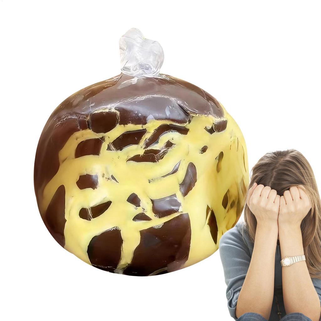 Anti Stress Squeeze Sensory Fidget Crispy Ball Crunchy Slow-Rebound Wax Skin Squeeze Toy Squeeze Crispy Chocolate Squeeze Ball