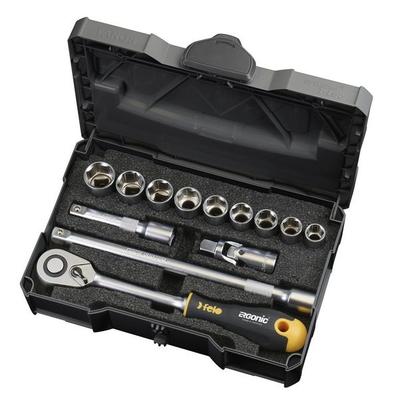 1/2'' Felo Ergonomic Tool Set 12 Pieces + Ratchet - L/Fl05681318