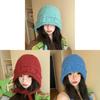 Woolen Knit Hat For Women With Windproof Warmth For Outdoor Activities