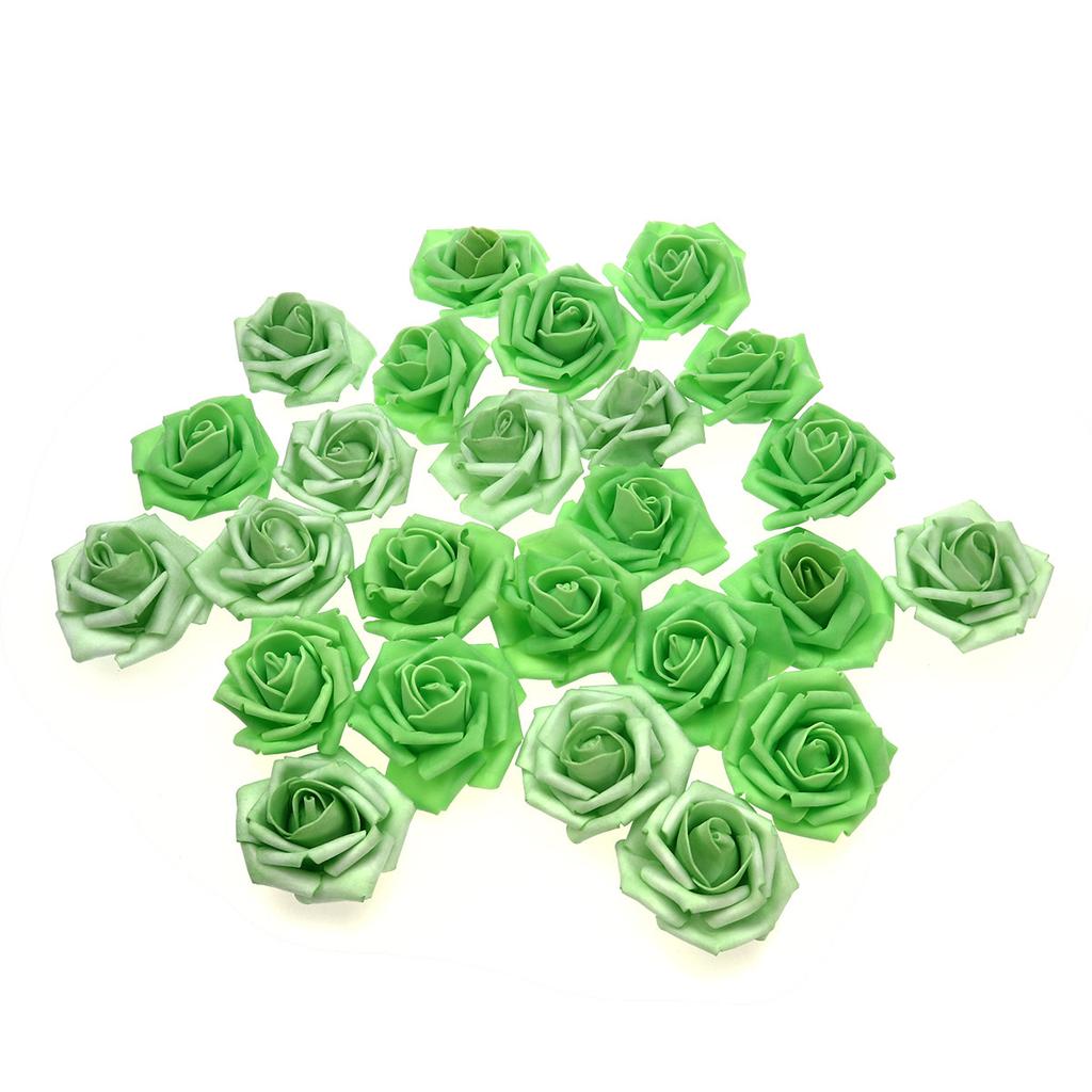 50Pcs Artificial Roses Pe Wedding Decoration Fake Flower Heads Bridal Shower Favor Party Decor Bulk Rose Flowers for Event