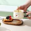 Cute Cartoon Ceramic Mug High Value Coffee Cup Water Cup Household Milk Cup Teacup Couple Cup Breakfast Cup
