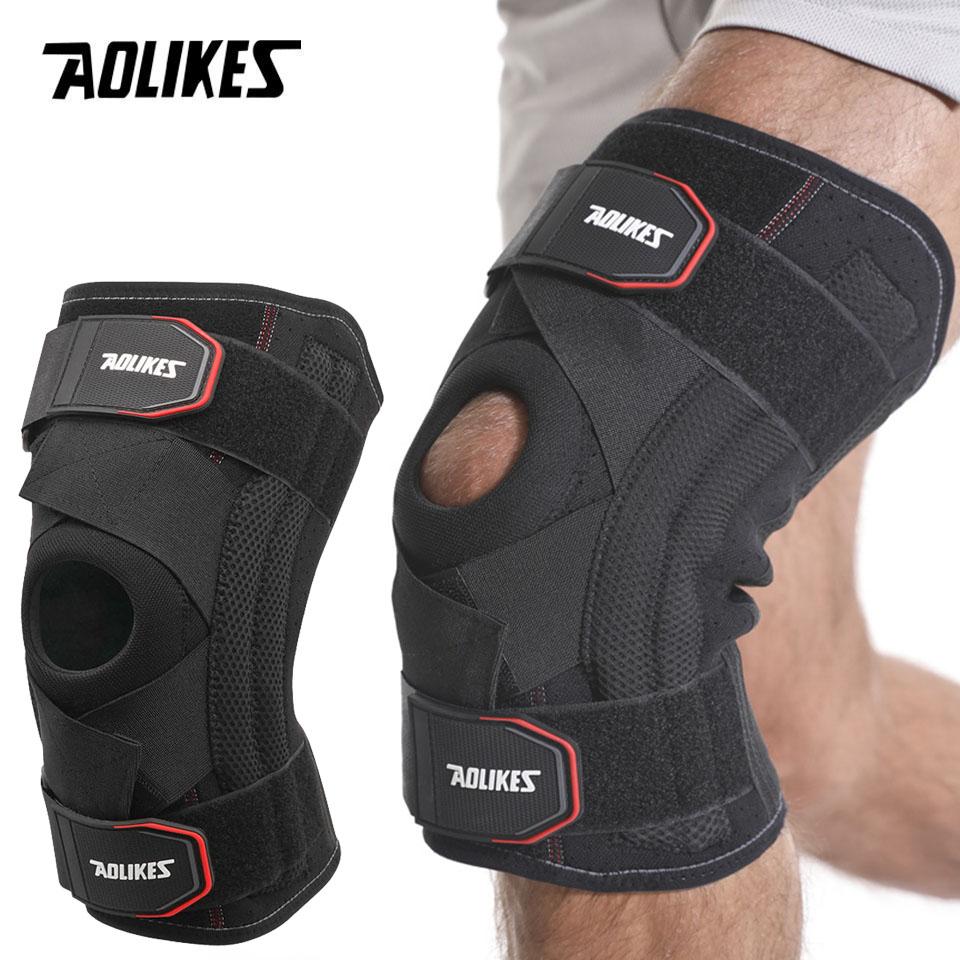 Aolikes 1 Stück Kniebandage Kniebandage Rutschfest Stoßdämpfung Kompressions-Kniebandage Kniebandage zum Laufen Basketball Arbeiten