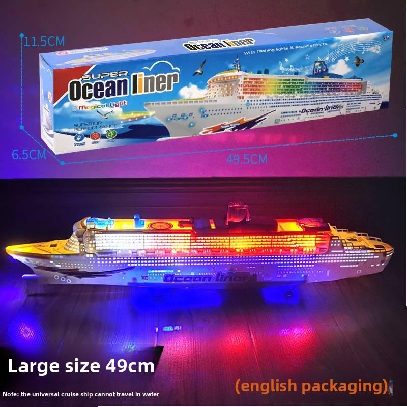 Cruise Ocean Liner Ship Electric Toys Flash Lights Sounds Kids Gift Christmas