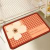 Ins Air Bathroom Non-slip Pad Bathroom Door Area Moisture-wicking Floor Mat Household Toilet Diatom Mud Floor Mat Durable