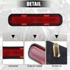 uxcell 4pcs Screw Mount Reflective Warning Reflector M5x0.8 Red Plastic Universal Rectangle for Motorcycle Bike