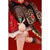 18CM HOT Anime Figure Genshin Klee Cute And Charming Sitting Schoolbag Girls PVC Action Collectible Doll Children Present Activity Action Figure