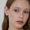 (Silver 925) Cubic Link Drop Earrings EC3283