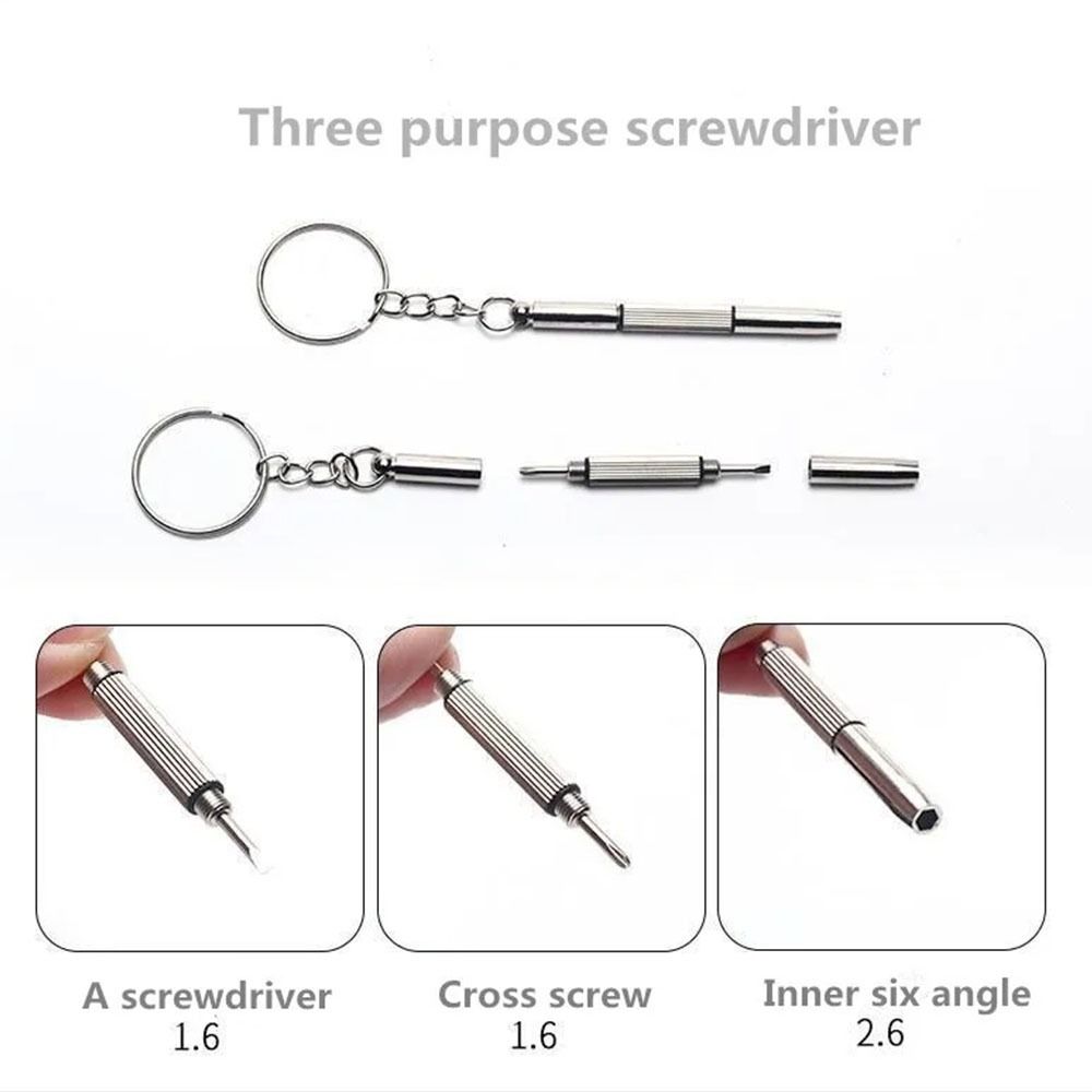 Precision Mini  Tools Small Screwdriver Multi-functional Screwdriver With Keychain Manual Tools