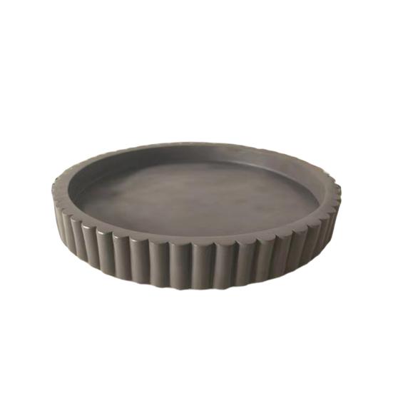 Round Rectangle Decorative Tray Multi-purpose Jewelry Trinket Holder Organizer Storage Serving Tray Living Room Kitchen Counter Coffee Centerpiece