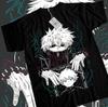 Anime My Hero Academia Dabi Toya Todoroki Graphic Black TShirt Size S4xl