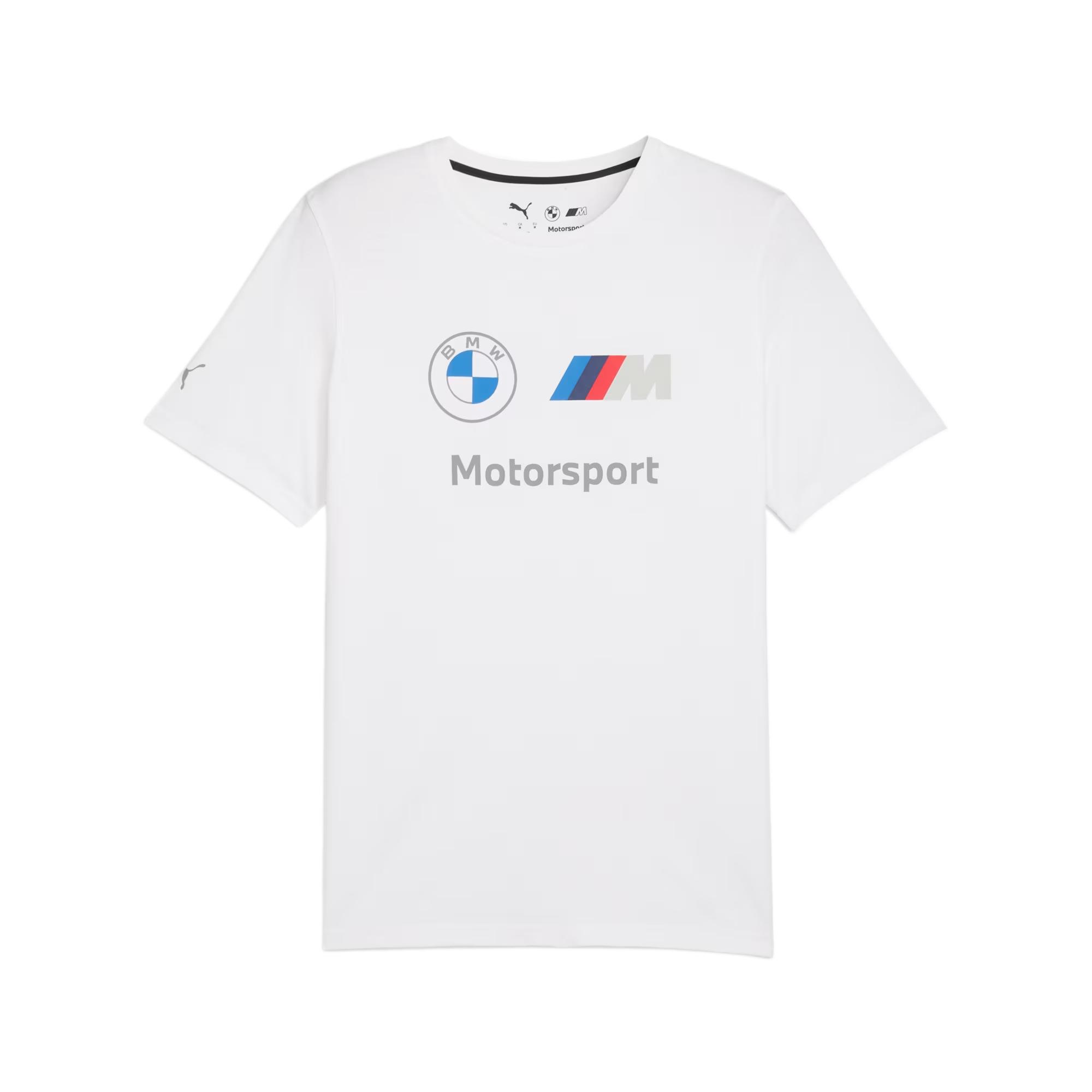

Puma Bmw M Motorsport Essentials Series Приятная к коже Минималистичная Универсальная Футболка с коротким рукавом Мужские топы 632358-02 M