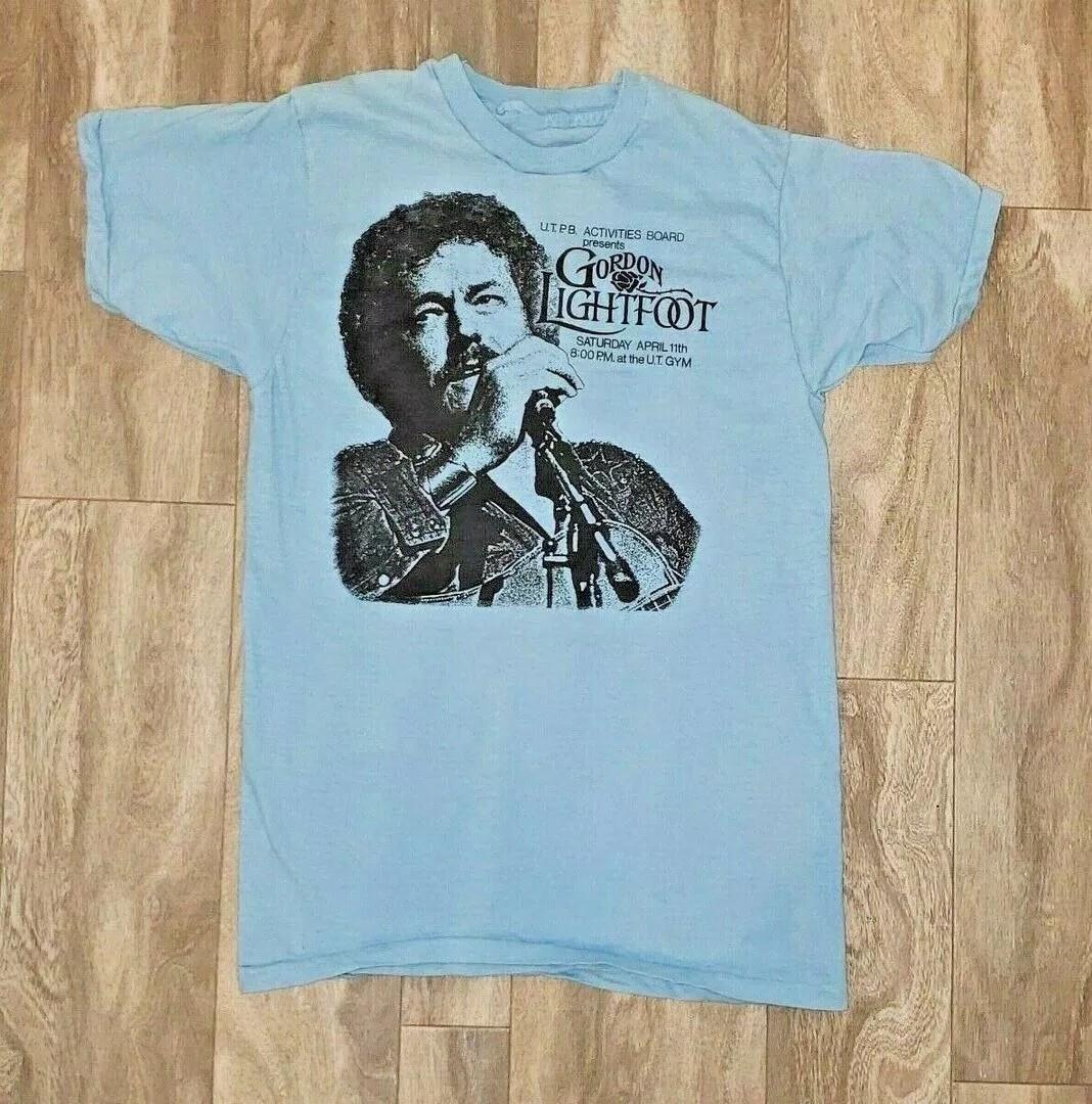 1978 vtg GORDON LIGHTFOOT ENDLESS WIRE Shirt Light Blue Unisex S-5XL XXXL