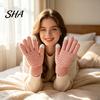 Versatile Outdoor Sports Gloves 1 Pair Winter Warm Fleece Lined for Women Men, Cold Soft Acrylic Accessories Weather Thermal Gloves, Thickened
