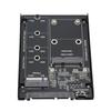M.2 NGFF MSATA SSD Enclosure 6Gbps M.2 NGFF KEY B MSATA SSD Hard Drive to Serial ATA3.0 Converter Adapter for Win 7 8