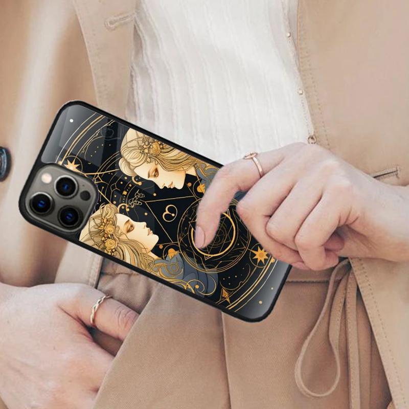 

Horoscope Astrology Virgo Libra Queens Magnetic Phone Case For APPLE iPhone 17 Air 16 14 13 12 Pro Max 15 Plus MagSafe Cover iPhone 14