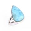 Natural Republic Larimar Gemstone 925 Solid Sterling Silver Gift Ring S.9 U6c58