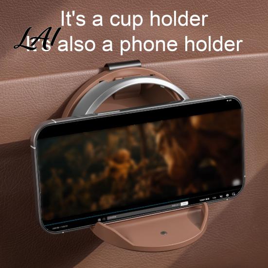 Foldable Car Door Accessory Cup Holder Stand with Drink Universal Mount Hook Fit Holder for Clip No-Drill Beverage Organizer Water Bottle