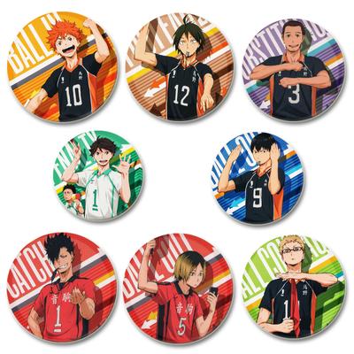 32/44/58mm Cartoon Figures Kenma Kozume Badge Anime Haikyuu!! Brooches On Backpack Clothes Handmade Round Enamel Pins for Fan Jewelry Gift