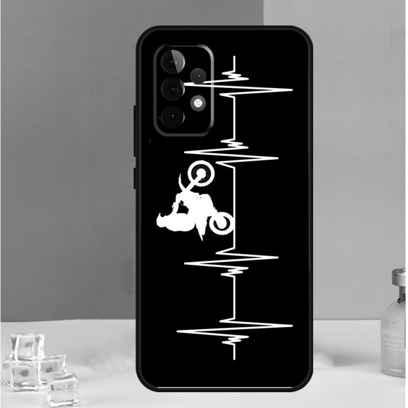 Motorcycle Heartbeat For Samsung Galaxy A13 A33 A53 A36 A26 A05 A06 A16 A54 A34 A14 A32 A52 A55 A35 A15 A56 Case