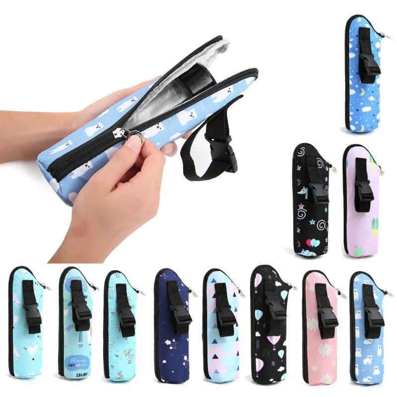 Baby Kinderwagen Flaschentasche Elektrofahrzeug Wasserbecherbeutel Outdoor Praktische Babyflaschen-Isoliertasche Organizer