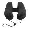 Inflatable Travel Pillow H Shaped Detachable and Washable Quick Fill with Storage Bag and Hat