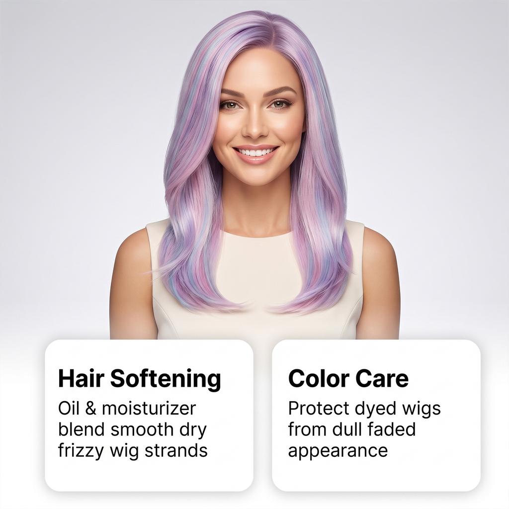 Wig Hair Care Spray Mild Formula Moisturizes Hair Smooth Color Protection Fragrance Convenient Travel