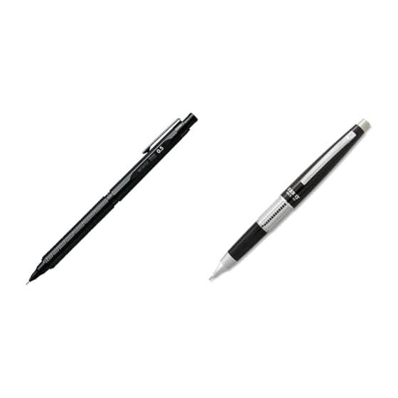 Pentel OrenzNero 0.5mm Mechanical Pencil PP3005-A + Pentel Kelly Cap式 0.5mm Mechanical Pencil XP1035AV Black