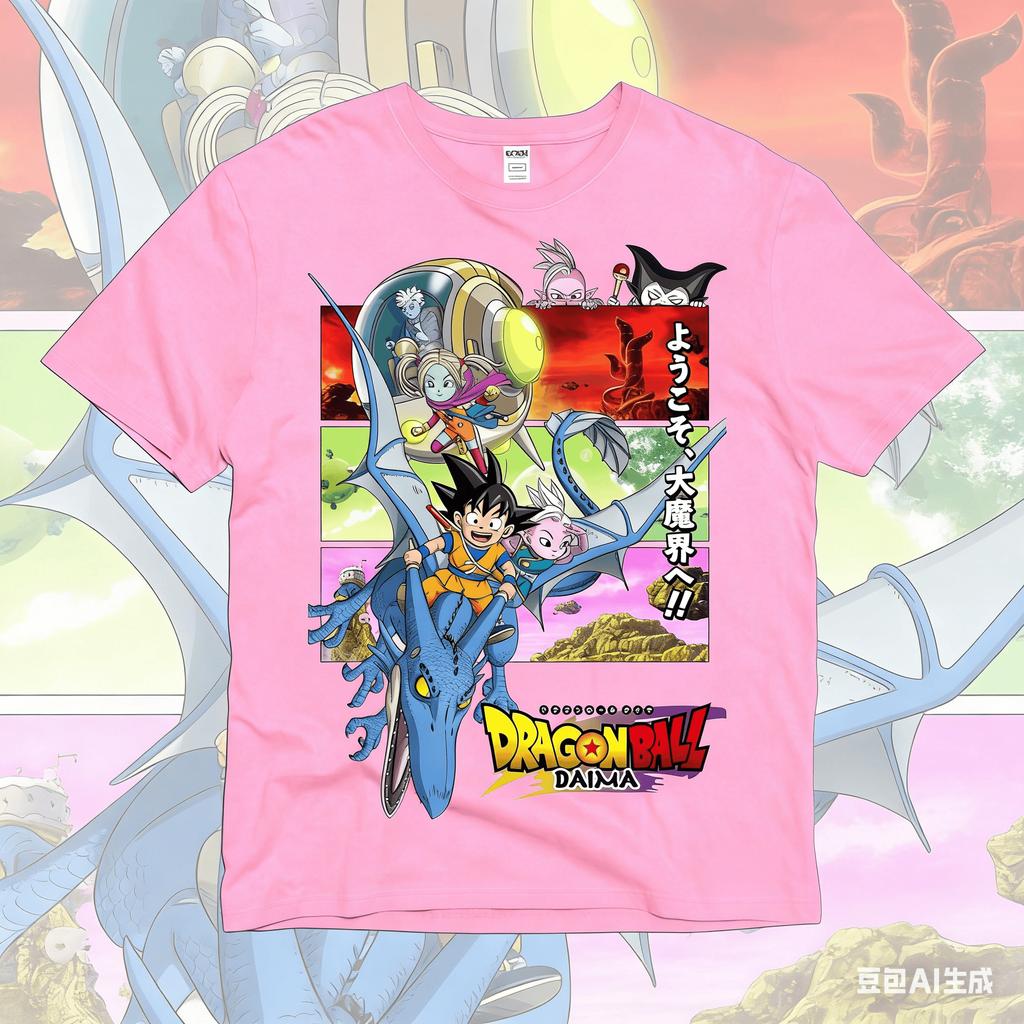 Dragon Ball 2026 Summer Trendy Hot Items Daima TShirt Kid Goku Friends Oversized Loose Breathable Gym Streetwear Tee
