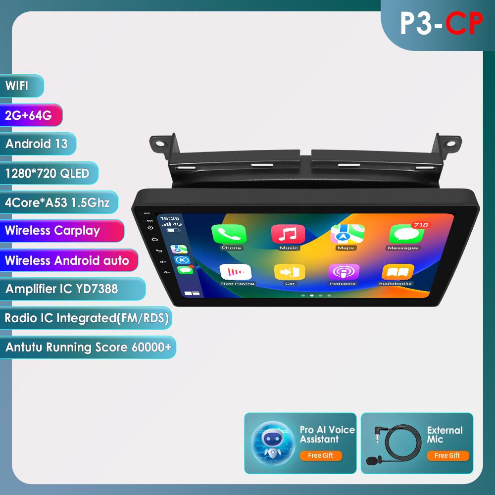 OSSURET Carplay Car Intelligent Systems Carplay Android 13 Car Radio for Fiat 500 2016 2017 2018 2019 Multimedia Video Player WIFI Autoradio Bluetooth
