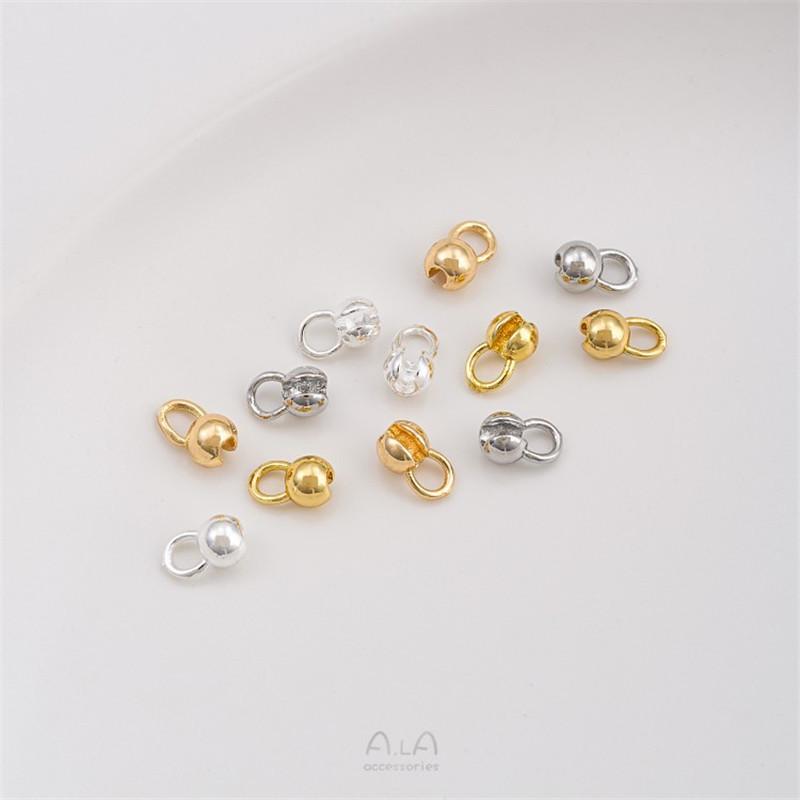 14K Gold-Filled Color-Retention Clasp Connector Beads and End Caps for DIY Jewelry
