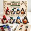 Mały Zestaw do Tworzenia Zwierzątek 3D z Koralików, Miniaturowy Zestaw do Rękodzieła Krasnoludka 3D z Koralików, Kreatywny Zestaw 4-Pak DIY Goblinów do Koralikowania z Instrukcjami, Ręcznie Robione Urocze Koralikowe