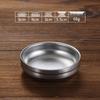 ZISIZ 304 Stainless Steel 9cm Double-Layer Vintage Small Bowl (2-Pack)