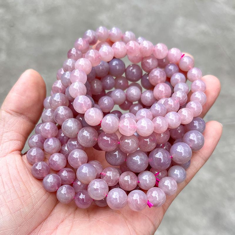 Natural Purple Pink Crystal Bead Bracelet for Women - Versatile Jewelry Gift