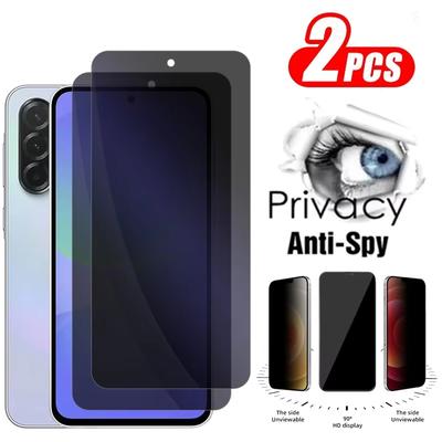 2pcs Privacy Screen Protector For Samsung Galaxy A37 A57 A36 A56 Anti-Spy Tempered Glass For Samsung Galaxy A17 A07 A16 A26 A06 Full Cover Protection