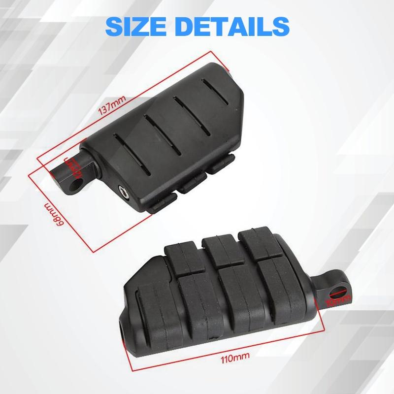 1pár motocyklových černých stupaček Stupačky na motorku (vlevo, odjet &