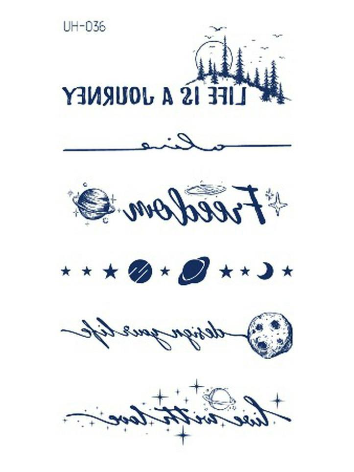 Ziołowe półtrwałe wodoodporne naklejki tatuażowe dla mężczyzn i kobiet