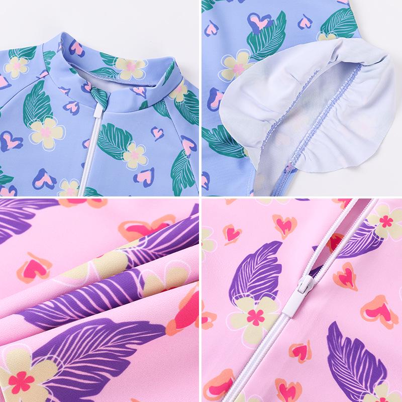 2025 New Style Girls' Cute One-Piece Swimsuit: Sun Protection Swimwear for Children and Babies