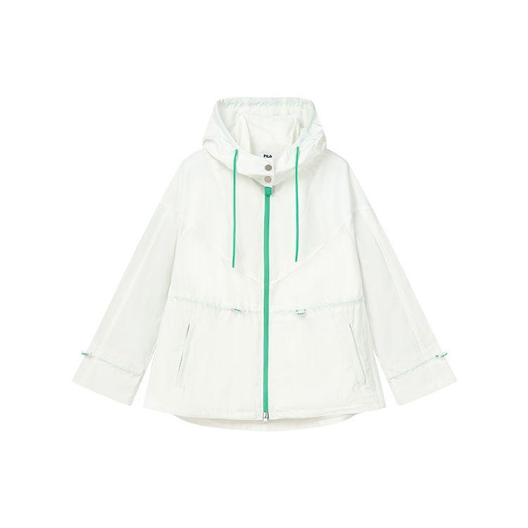 

FILA Emerald Casual Sports Woven Hooded Jacket Women jackets White F11W214705FWT L