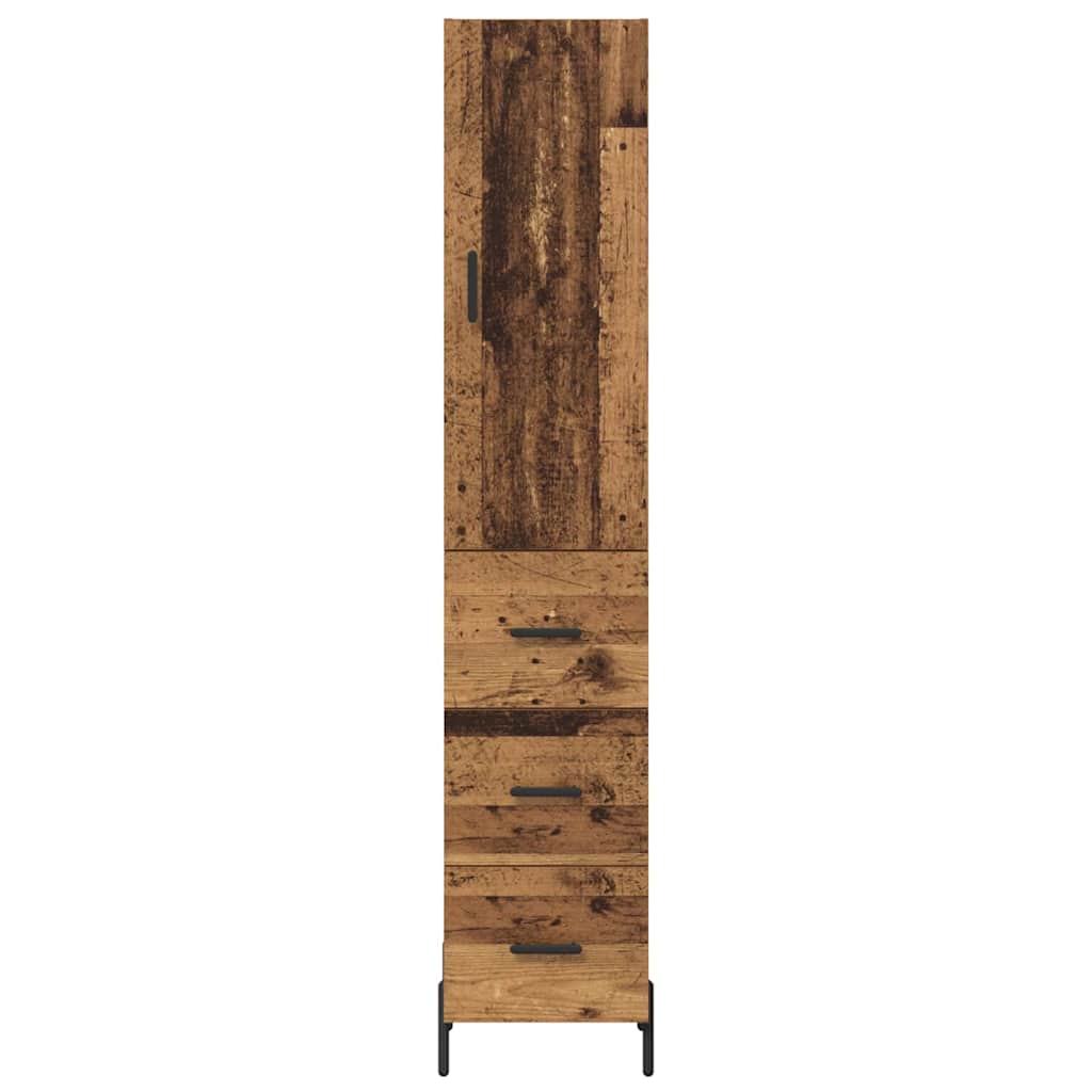 Highboard Reclaimed Wood 34.5 x 34 x 180 cm Particle Board