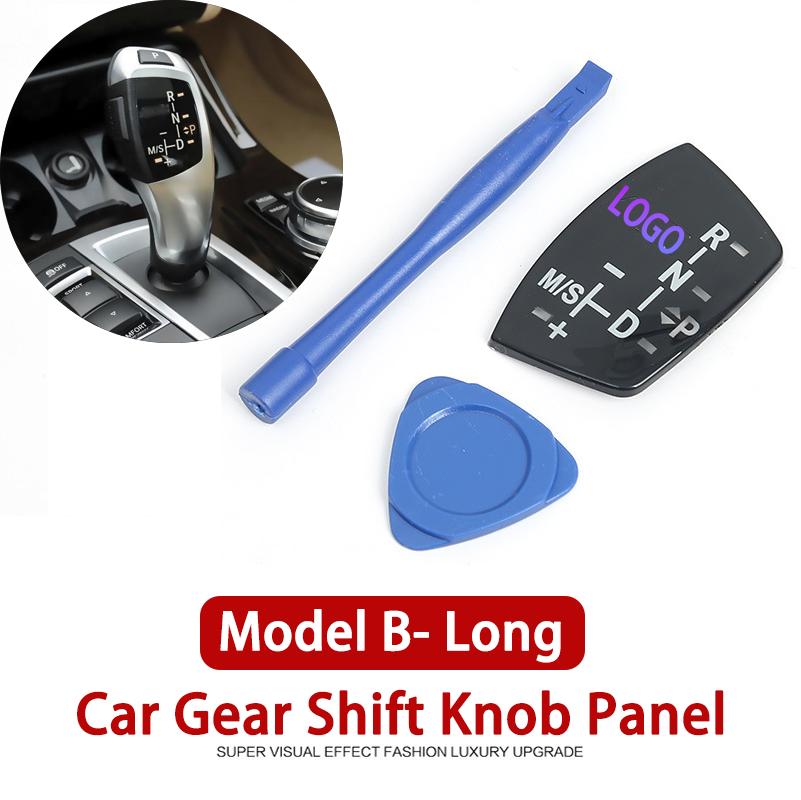 Car Gear Shift Knob Panel Cover For BMW 1 2 3 4 5 7Series F01 F02 X1 X3 X5 X6 M3 M5 F30 F32 F48 Interior Modificatio With Logo