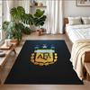 Anti‑Slip Crystal Velvet Floor Rug, Argentina National Team Design Carpet for Indoor Living Bedroom Home Decoration