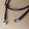 Stainless Braided Brake Line Hose M10 10mm 30 Degree Banjo + M12 12mm Str Banjo
