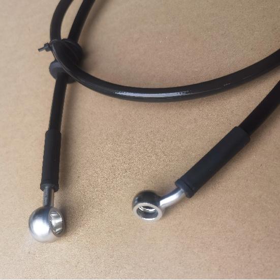 Stainless Braided Brake Line Hose M10 10mm 30 Degree Banjo + M12 12mm Str Banjo
