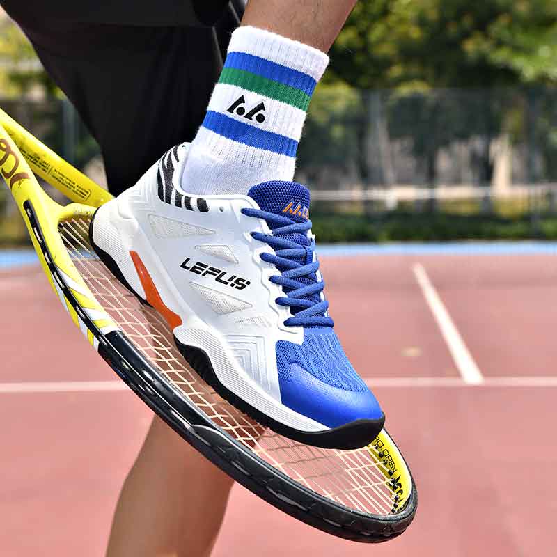 36-46 LEFUS Unisex Sneakers Shock-absorbing Anti-skid Wear-resistant and Breathable Badminton Shoes Professional Training Shoes