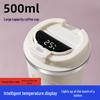 Smart Temperature Display Thermos: Flip-Top Double-Layer Vacuum 304 Stainless Steel Coffee Cup