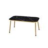 Center Table Gold Metal Leg Gold Bendir