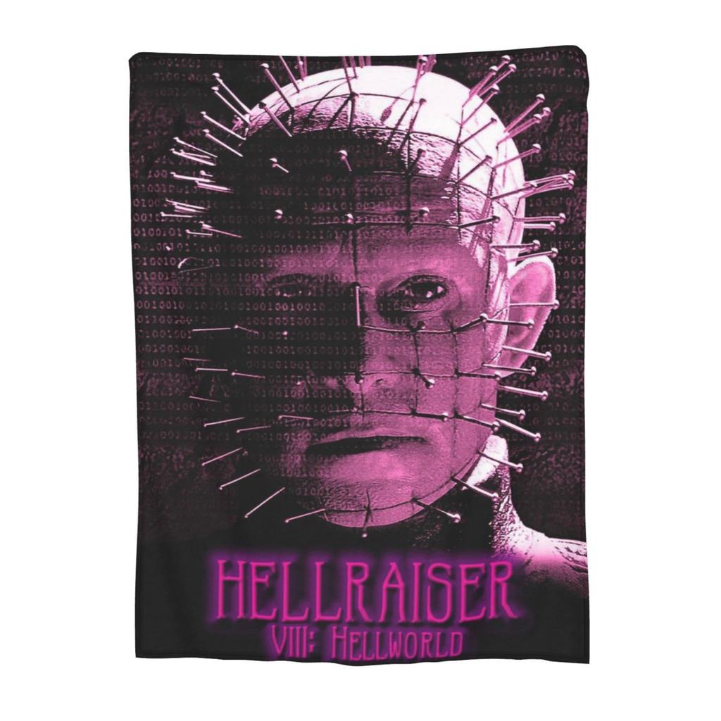 Hellraiser Horrorfilm Decken Weiche Warme Flanell Überwurfdecke Plüsch für Bett Wohnzimmer Picknick Reise Zuhause Sofa