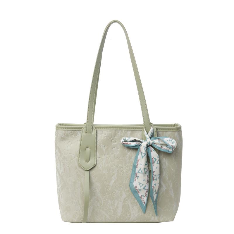 Fashion Commuter Large-capacity Bag Women's 2025 New College Student Class Bag Casual Versatile Shoulder Bag Tote Bag