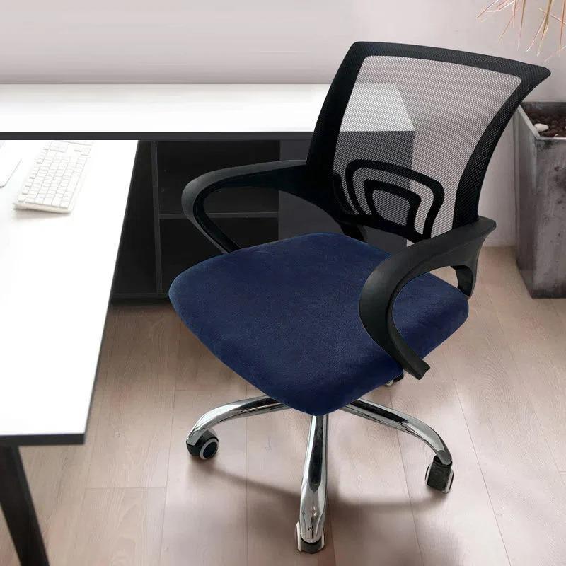 1PC Stretch Velvet Office Chair Cover Computer Swivel Seat Cover Elastic Banquet Home Universal Seat Cover Slipcovers Dust Cover
