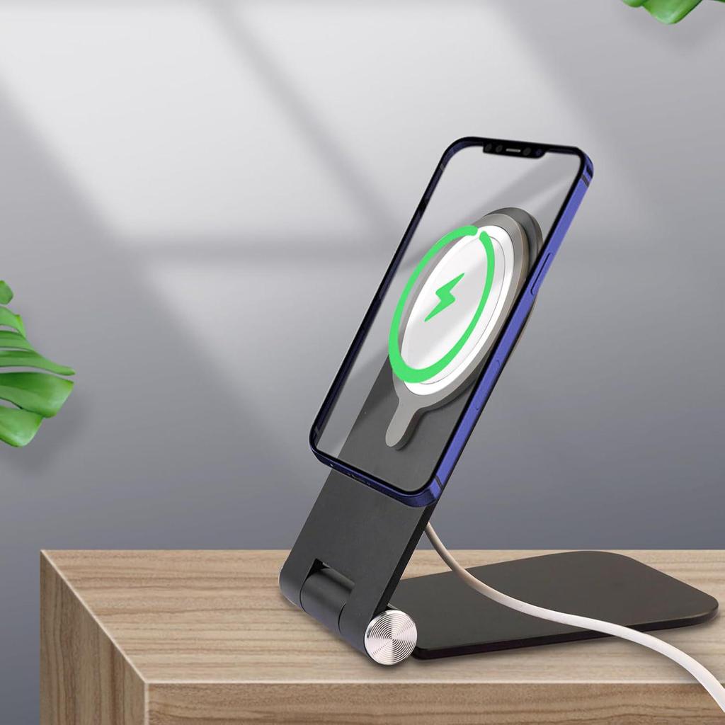 Foldable Aluminum Wireless Charger Stand for Apple MagSafe